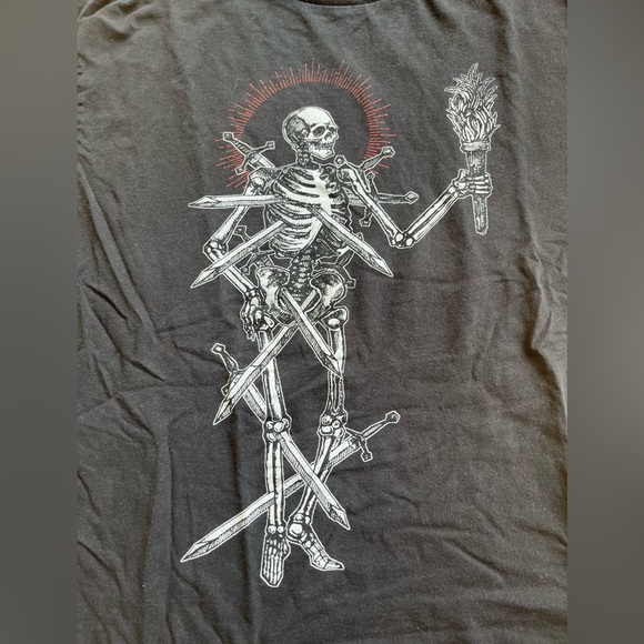 💀🎃 VINTAGE 🎃💀 Halloween Skeleton Tee - Picture 2 of 3